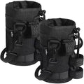 Bike Cup Holder, Water Bottle Holder for Bike Handlebar with Mesh Pockets, Universal Cycling Bicycle Water Bottle Drink Cup Cage for Cruiser, Scooter, Mountain Bikes, Road Bikes, Wheelchair