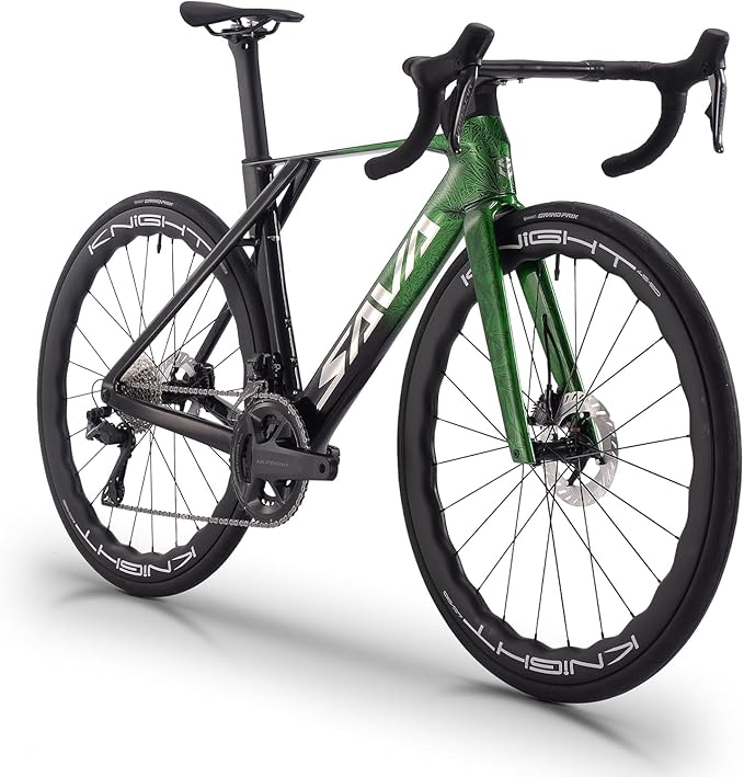 SAVADECK SLR8-Ultegra Full Carbon Road Bike, Carbon Fiber Frame Racing Bicycle with Shimano 105 R8170 24S Groupset, Hydraulic Disc Brakes, Ultra-Light Carbon Bike for Adults