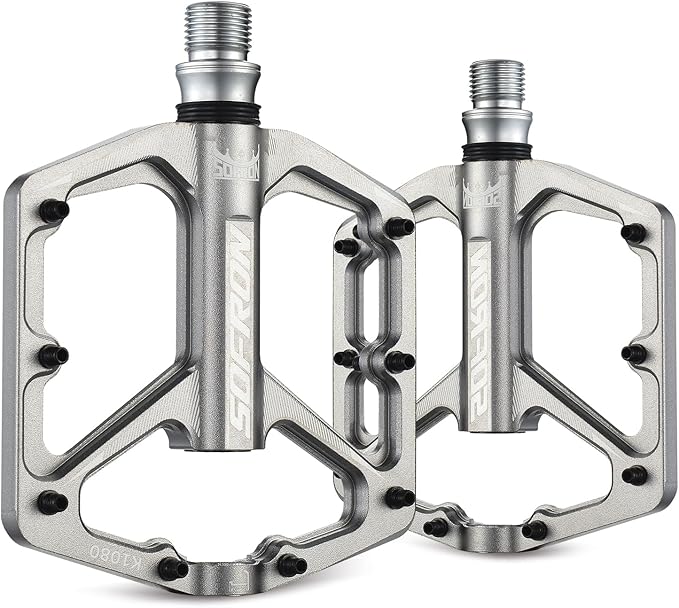 MTB Bike Pedals, Lightweight Bicycle Pedals for BMX/MTB -Universal Lightweight Aluminum Alloy Platform Pedal