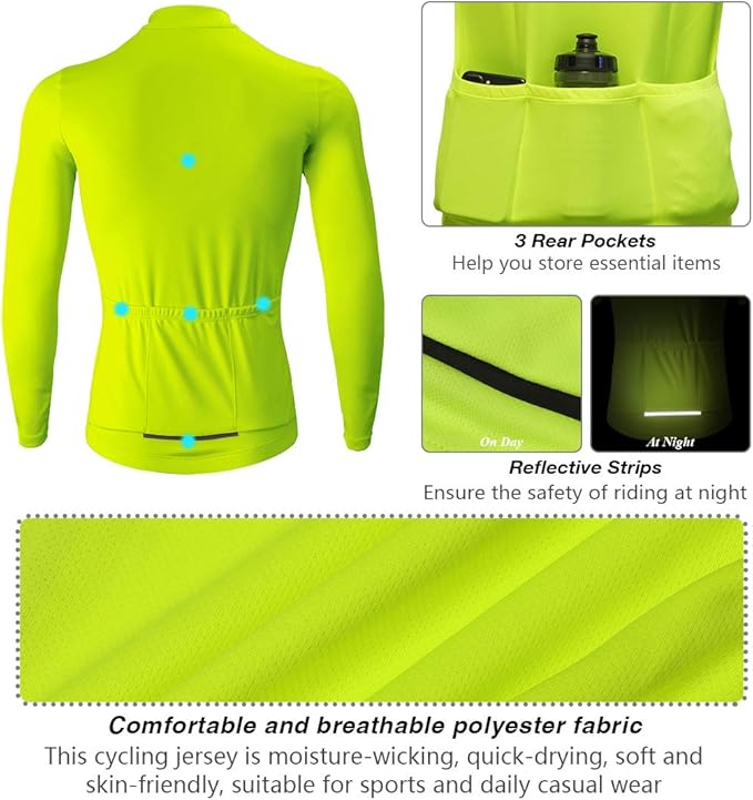CATENA Men's Cycling Jersey Short Sleeve Shirt Running Top Moisture Wicking Workout Sports T-Shirt