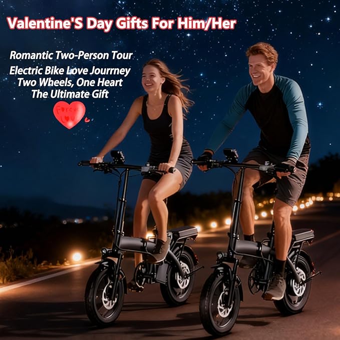 14" Folding Electric Bike for Adults & Teens, 500W Motor 23MPH, 48V 12Ah Removable Battery, UL 2849 Certified, 35 Miles PAS Range, Dual Disc Brake, Compact Ebike Commute, Electric Bicycle with Pedals