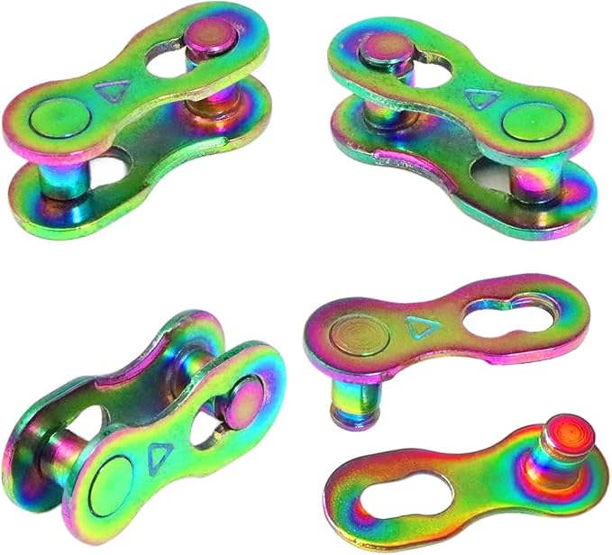 4 Pairs Bicycle Missing Link 1/6/7/8/9/10/11/12 Speed Chain Reusable Steel Bike Chain Link