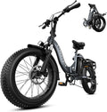 1000W Folding Electric Bike for Adults,75+ Miles,30+MPH,48V 20.8Ah Removable Battery,20" Fat Tire Electric Bike,Front Suspension 7-Speed Commuter Ebike,UL Certified