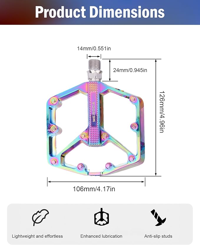 CHADWICK High-Performance Bicycle Pedals – CNC Aluminum Alloy MTB Pedals with Sealed Bearings for Road, Mountain, and BMX Bikes