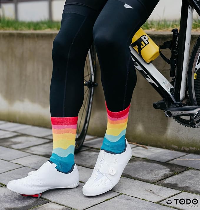TODO PRO Cycling Socks - Breathable Bike Socks for Men and Women
