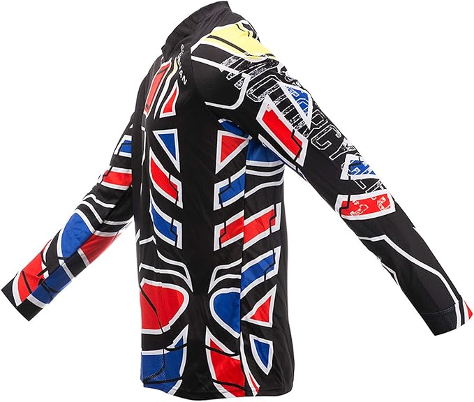 PSPORT Men's Motocross Jersey Long Sleeve Motocross Shirt Men Mountain Dirt Bike Jersey Downhill Riding Racing Clothing Tops
