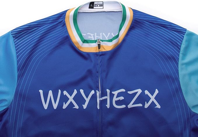 Men's Cycling Jersey Set Road Bike Shorts Sleeves Jersey Zipper Pokcet Bib Shorts with 20D Gel Pad Biking Clothing Sets