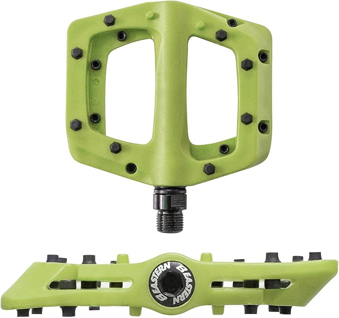 Eastern Nylon Linx Pedals 9/16 - Lightweight, High-Grip MTB & BMX Pedals with Removable Metal Pins, Chromoly Axle for BMX, MTB, Road & Kids Bikes - Multiple Colors