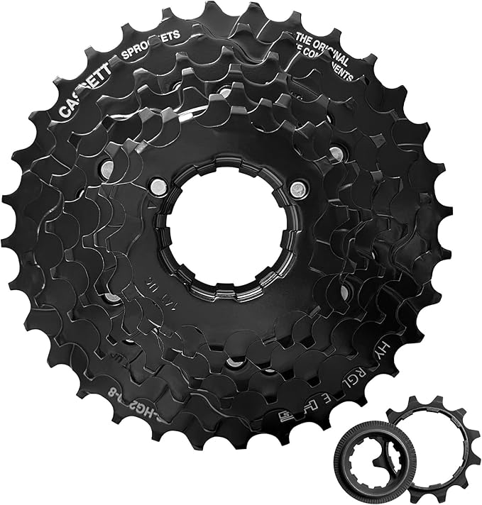 Bike Cassette 8 Speed Cassette Sprockets CS-HG200 12-32T Bike Sprocket for Mountain Bike Folding Bike Commuter Bike Speed Black