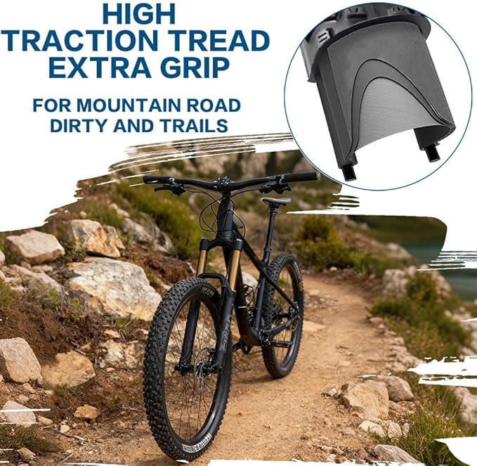 SIMEIQI 2 Pack 24/26/27.5x1.95 26x2.1 29x2.125 Inch Anti-Puncture Tires for Mountain Bike and Tubes Folding Replacement Bicycle Tyres for Hybrid Trails Commuter City Road