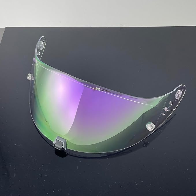 T520 Motorcycle Helmet Visor Replacement Compatible with Scorpion EXO T520/R1 Air/ST1400 UV Protection Anti-Scratch (Clear purple-For day& night)