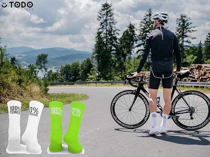 TODO PRO Cycling Socks - Breathable Bike Socks for Men and Women