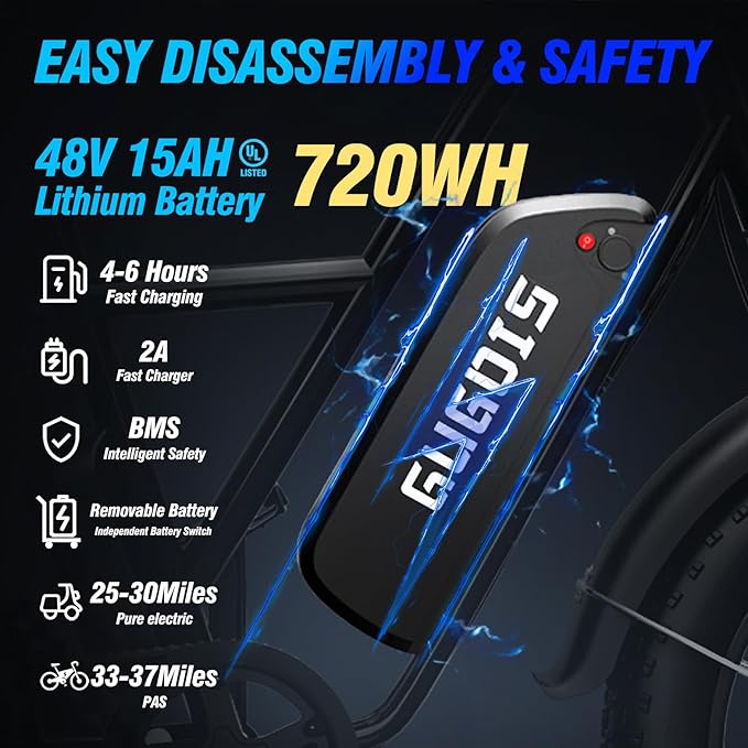 Electric Bike for Adults, 16"/20" Tire E-Bike with 750W/1000W Peak Motor, 48V Removable Battery, Up to 45/60 Miles Range & 28/30MPH, Folding Electric Bike for City and Outdoor Ride