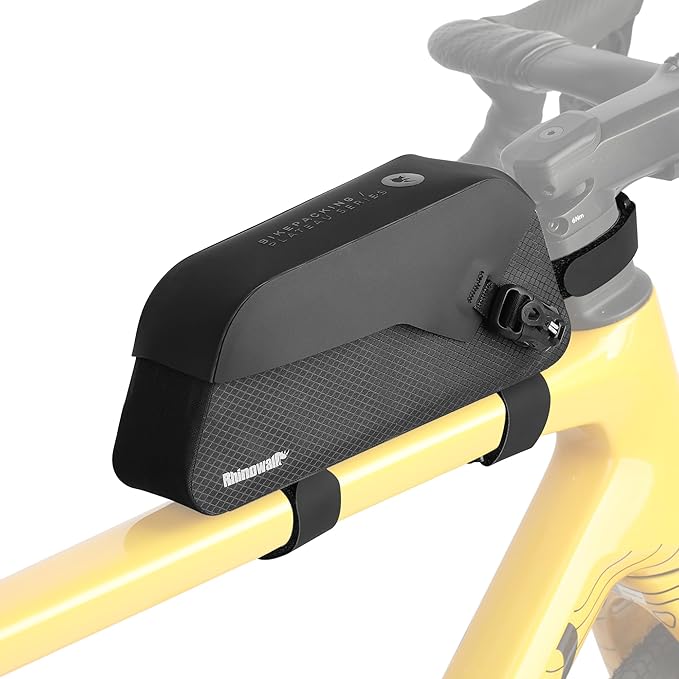 Rhinowalk Bike Frame Bag Bicycle Triangle Bag Waterproof Under Top Tube Bag Front Storage Pouch Bikepacking (1L)