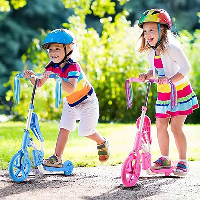 PLATT Bike Bell for Kids, Bike Horn for Boys and Girls Bike with 1 Pair Bike Streamer Tassels
