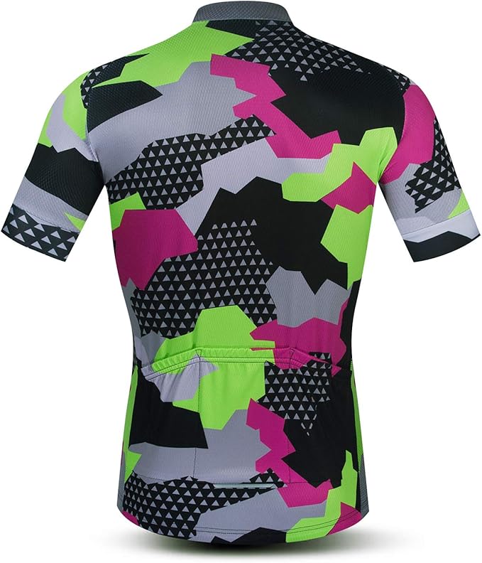 JPOJPO Men's Cycling Jersey Bike Shirt Short Sleeve MTB Summer Clothing Bicycle Tops Jacket S-3XL