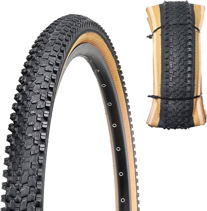 Hycline Mountain Bike Tire: 20/24/26/27.5-inch Folding Replacement High-Performance Wear-Resistant Bicycle Tires for MTB Off-Road Bike
