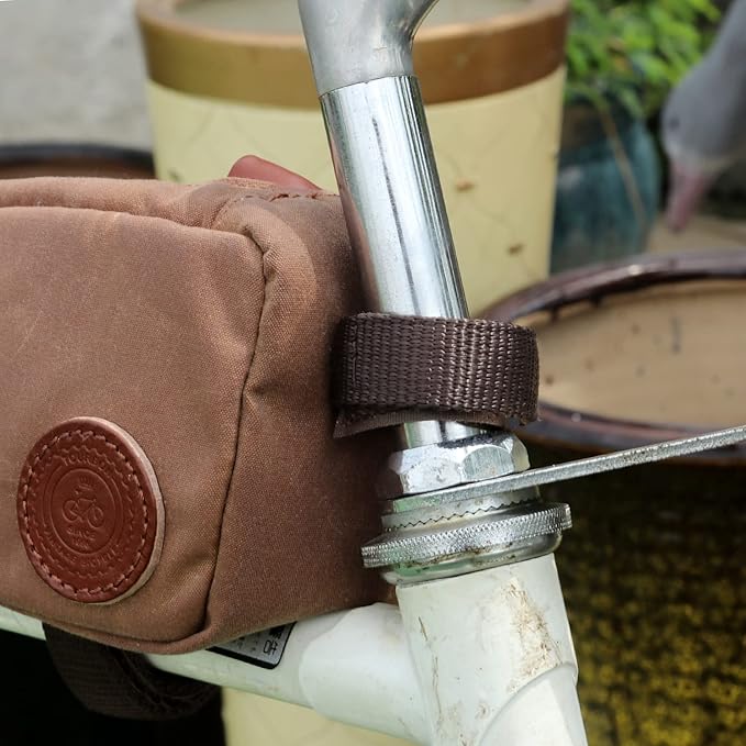 TOURBON Bicycle Bag Bike Top Tube Pouch Front Frame Phone Holder Water-Resistant Cycling Accessories Storage Bag