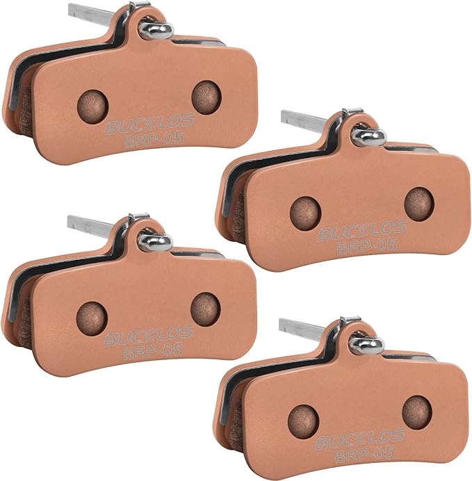BUCKLOS Bike Disc Brake Pads - Bicycle Disk 4 Piston Pads for Shimano D02S D03S Saint Deore XT XTR SLX Zee/Tektro/TRP for Mountain Bike/Road Bike/Ebike/MTB