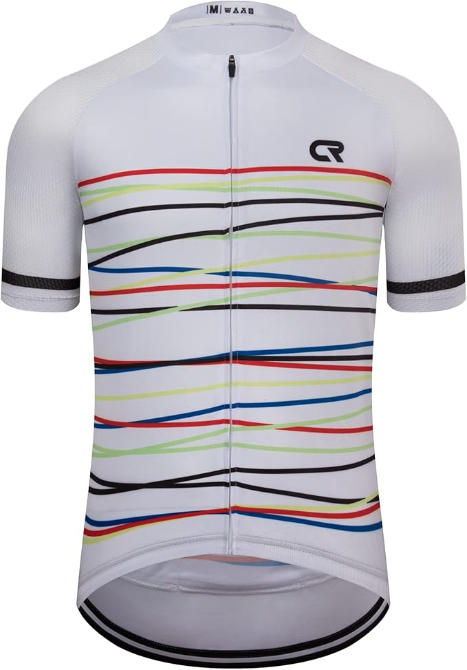 Coconut Ropamo CR Mens Cycling Jersey Short Sleeve Road Bike Shirt with 3+1 Zipper Pockets Breathable Quick Dry