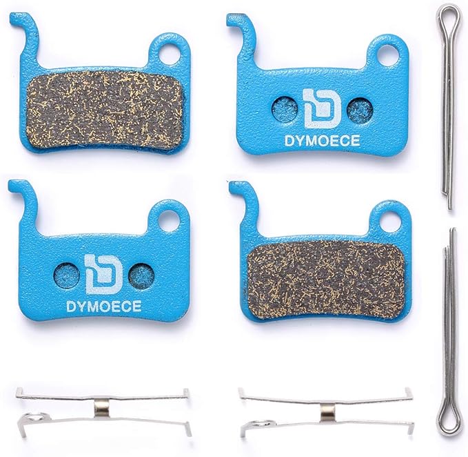 2 Pairs Bicycle Disc Brake Pads Compatible with Shimano Deore XT XTR LX SLX Hone Alfine Saint Disc Brake(Resin,Semi-Metallic,Sintered Metal)