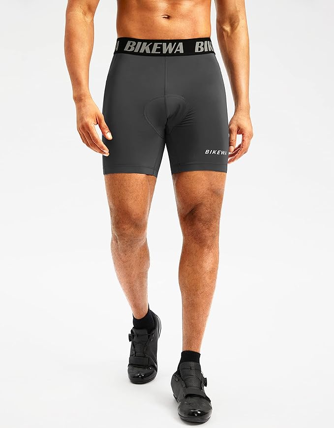 Men's 4D Padded Bike Shorts Cycling Underwear Biking Bicycle Padding Shorts for Men Side Pockets