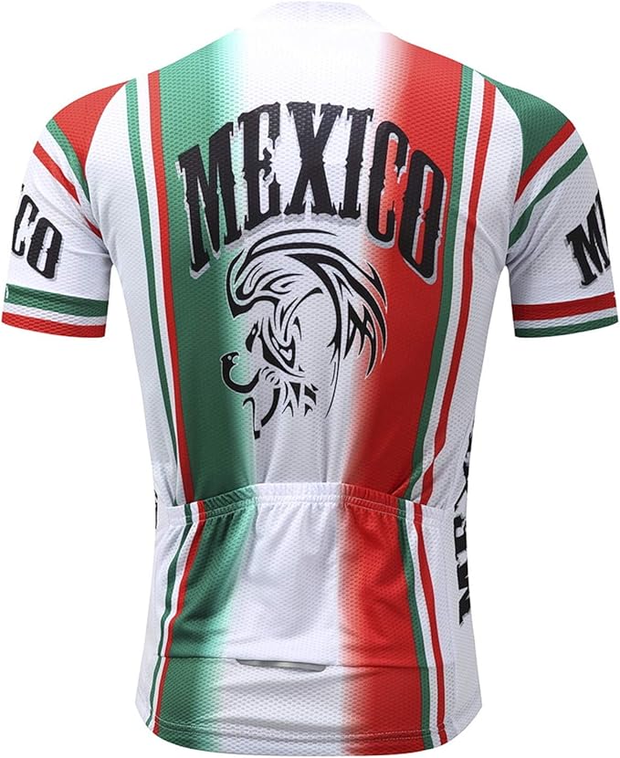 Cycling Jerseys Men Bicycle Short Sleeve Summer Shirt Bike Biking Tops Riding Clothing Flag