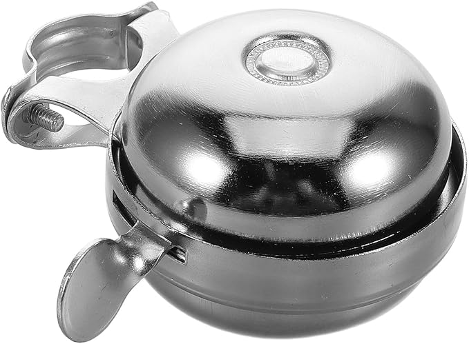 DOITOOL Vintage Bicycle Bell Loud Metal Bike Ring Bell Silver Aluminum for Cycling Accessories Suitable for Mountain and Bikes