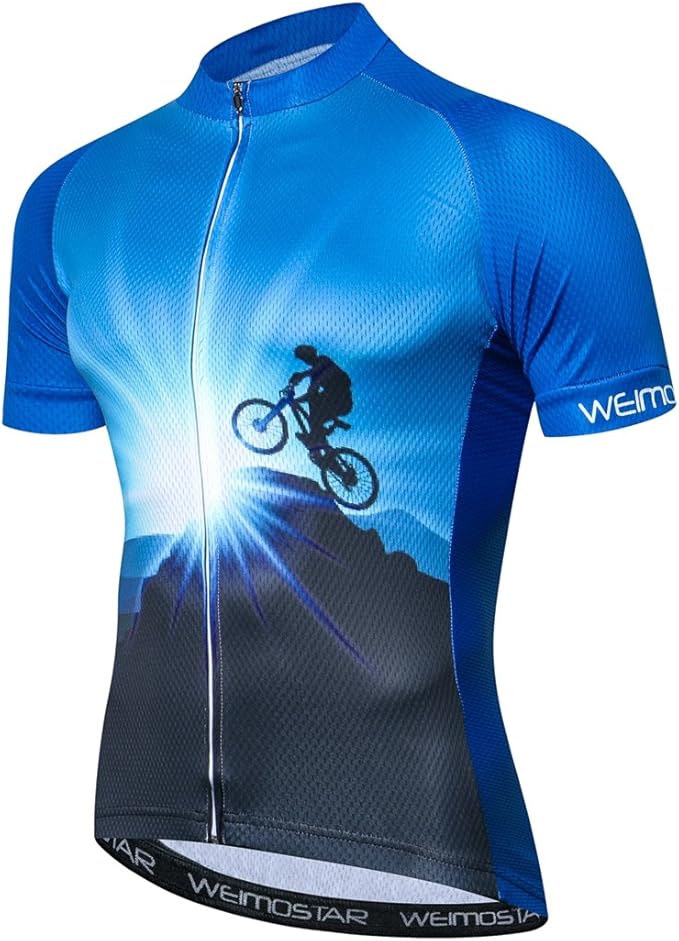 Sportswear Cycling Jerseys Short Sleeve Bike Clothing Bike top Men MTB Jersey Breathable Summer Black