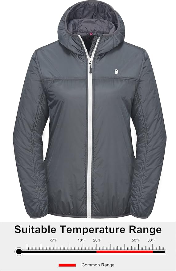 Little Donkey Andy Women's Packable Lightweight Running Jacket Water Resistant Hooded Windbreaker for Hiking Cycling Camping