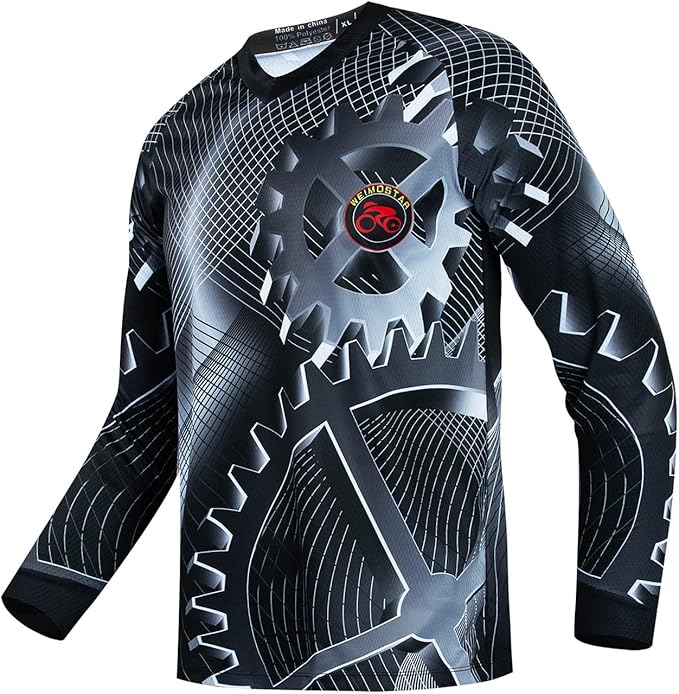 Cycling Jersey Long Sleeve Men's Mountain Bike Motocross Jersey Long Sleeve MTB T-Shirt