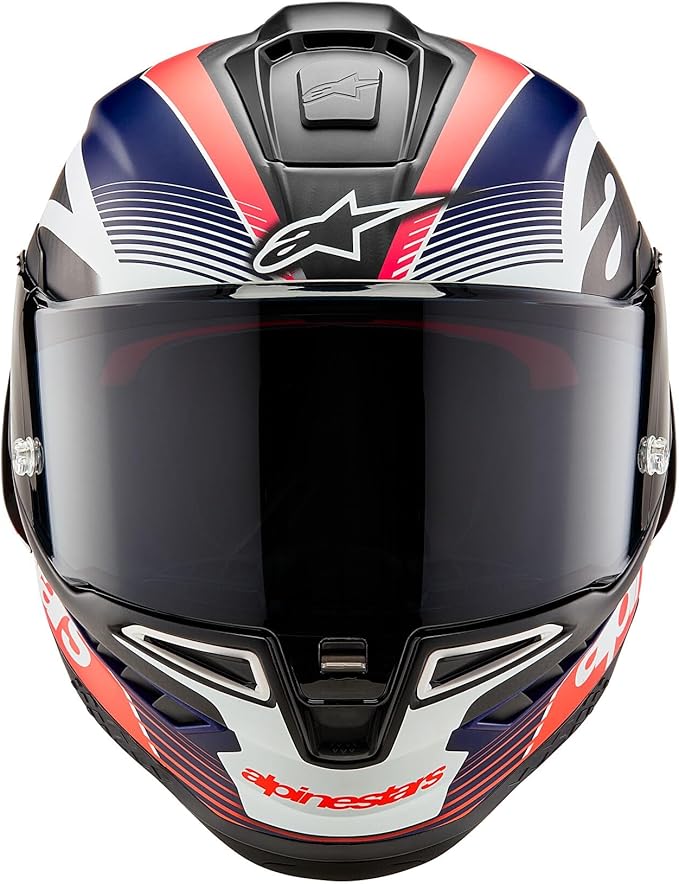 Alpinestars Supertech R10 Team Helmet, Carbon Fiber, Aerodynamic Full-Face Design, Ventilation & Safety, DOT & ECE Certified for Street & Track Riders