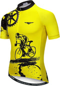 Cycling Jersey Mens Road Bicycle Clothing Summer Short Sleeve Breathable Cycling Tops