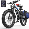 EDIKANI 26" Electric Bike for Adults, Peak 1500W 34MPH Fast E Bike for Men, 100 Miles Fat Tire Ebike for Adults Electric with 864WH/1104WH Removable Battery, UL E Bicycle with Brake Light