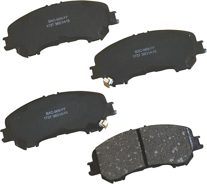 Bendix Premium SBC1737 Ceramic Front Brake Pads for Nissan Qashqai 2022-2017, Rogue 2020-2014, Rogue Sport 2022-2017, X-Trail 2020-2017, Renault Koleos 2020-2016