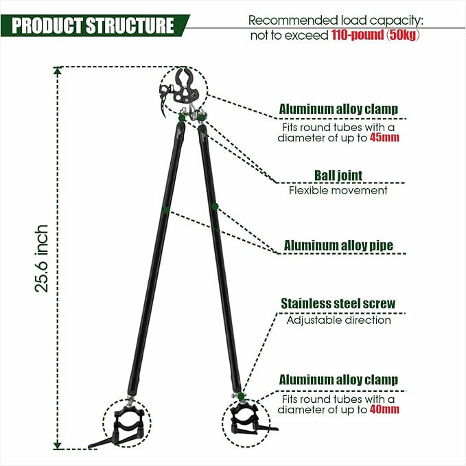 Electric Bike Trailer Tow Bar, Folding E-Bike Cargo Trailer Hitch Arm, Compatible with Foldable & Electric Bicycles