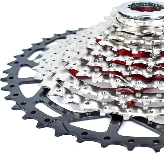 VG SPORTS 8/9/10/11/12 Speed Ultra-Light Bike Cassette for Mountain Bike 11-40T/11-42T/11-46T/11-50T/11-52T MTB Cassette Lightweight Aluminum Bracket Cassette