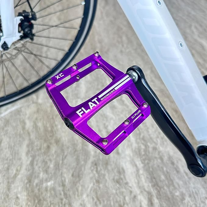 UPANBIKE Mountain Bike Bearing Pedals 9/16'' Spindle Aluminum Alloy Flat Platform for BMX MTB Road Bicycle