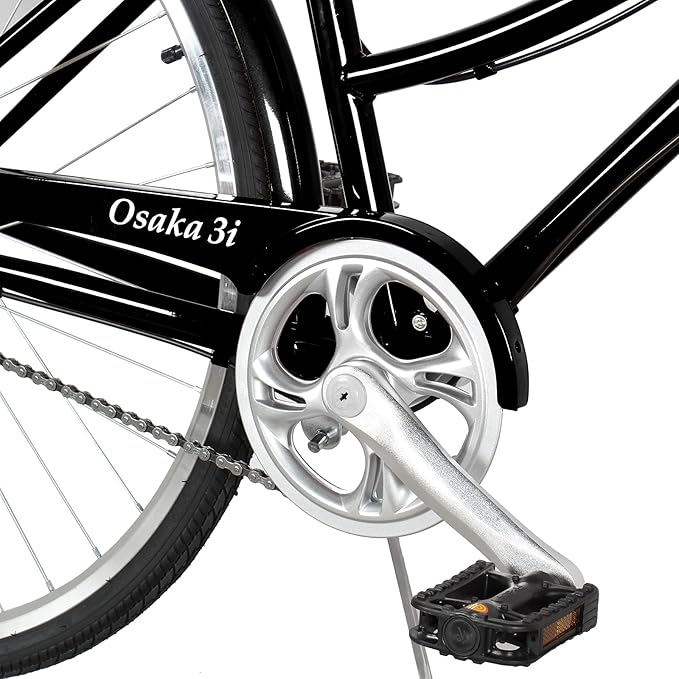 Tracer Osaka Hybrid Bikes, Steel Frame, Shimano Nexus Inter 3/7 Speed, Brown Seat Brown Grips, Road Bike, City Bike, Multiple Colors