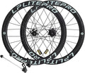 20in Carbon Fibre Folding Bike Wheelset, Quick Release BMX Bicycle Wheel Rim 24H 100/135mm, Marble Pattern Rims