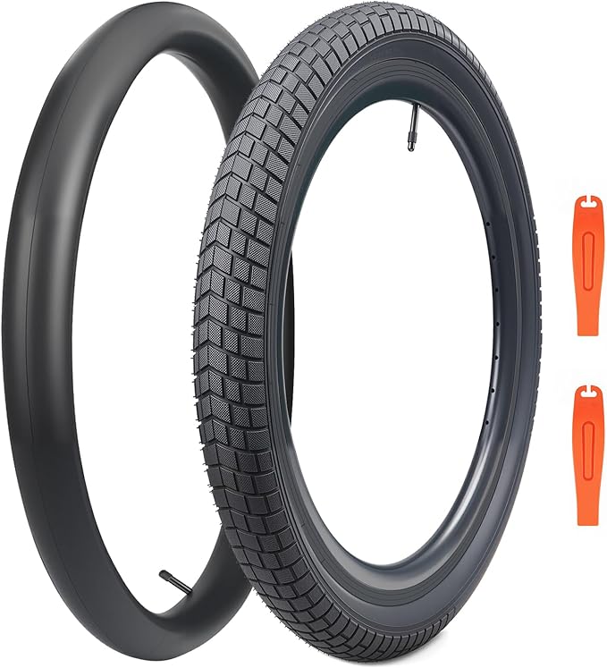 12/16/20x2.125 Bike Tires 1/2 Pack 12/16/20 Inch Kids Folding Replacement Tire/Tube Suitable for Tires 12/20x2.1 12/16/20x2. 125 12/20x2.25, Multiple Colors