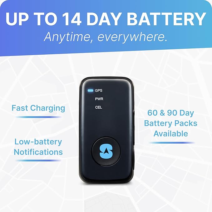 Spytec Atlas GPS Tracker for Vehicles | Up to 14-Day Battery Life | Waterproof Magnetic Case, Geofencing, Portable Real Time Mini GPS Car Tracker w/Lifetime Support | 1 Month Starter Pack