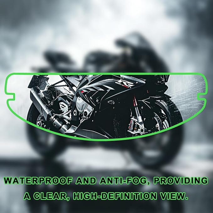 Anti Fog Film for Motorcycle Helmets, Helmet Visor Lens Insert Nano Coating Sticker, Universal Helmet Shield Film Lens (Clear)