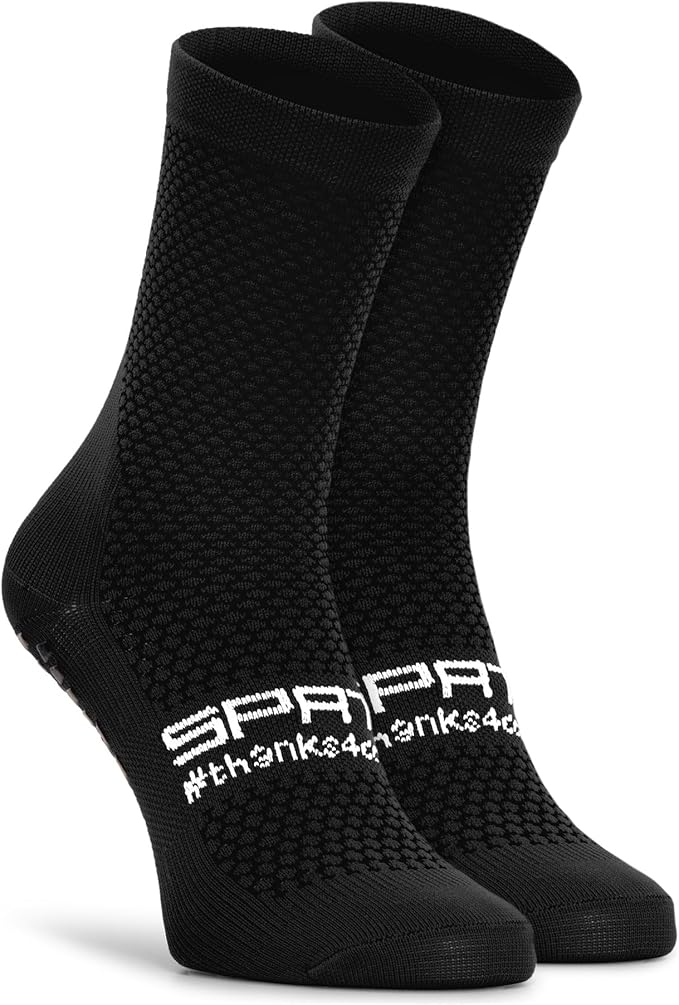 SOKZ2 Long Cycling Socks Performance Fit with Silicone Grippers Moisture Wicking Ideal for Road Racing and Training