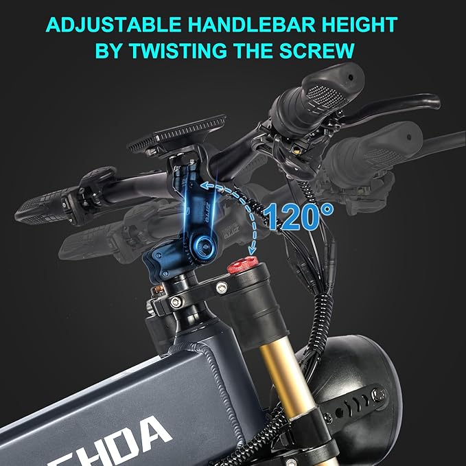 Electric Bike for Adults 1500W Peak 30 MPH E-Bike 70-140 Mile, 48V 20/40 Ah Removable Battery, 26" Fat Tire Electric Dirt Bike, Full Suspension, Dual Hydraulic Disc Brakes, 7 Speed