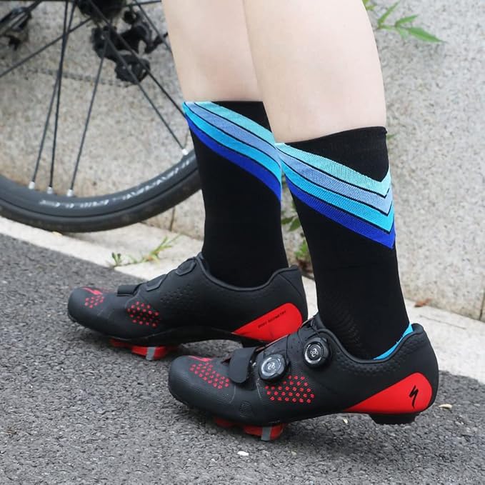 GuaziV Mens Womens Cycling Socks,4-6pcs Running Socks Colourful Athletic Socks Ankle Sport Socks 6-11