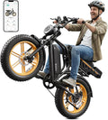 Electric Bike for Adults,1500W Peak Motor Retro E Bike,30MPH Max Speed,60/110 Miles Range,Removable 48V 15Ah Battery,20"x4.0"Fat Tire,Ebike with Suspension,UL 2849