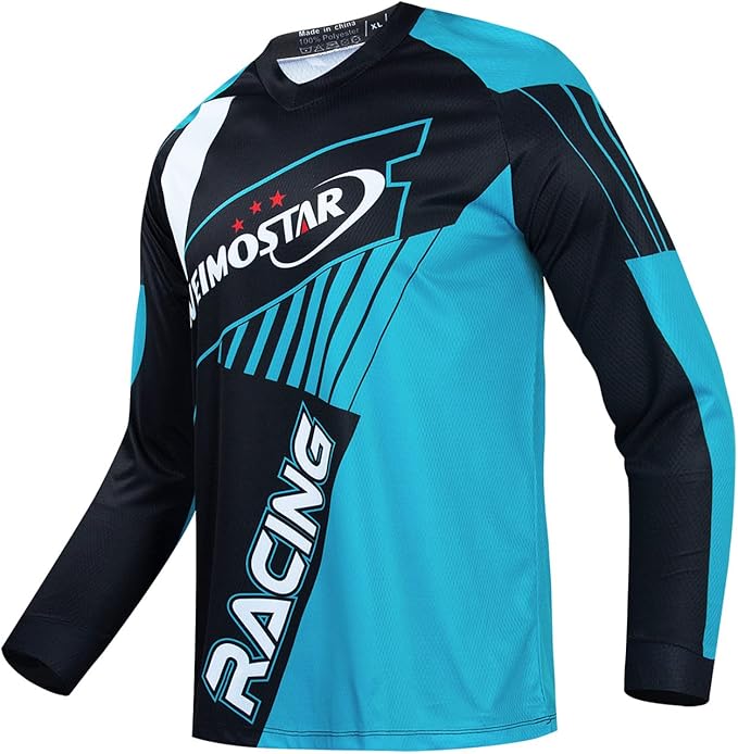 Cycling Jersey Long Sleeve Men's Mountain Bike Motocross Jersey Long Sleeve MTB T-Shirt