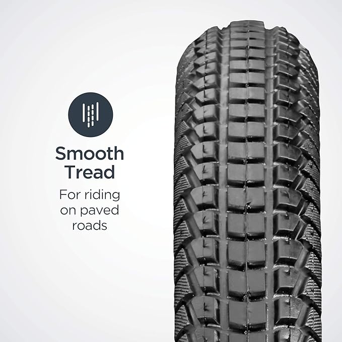 Schwinn Replacement Bike Tire, Folding Kevlar Puncture Guard Tire, Steel Bead Construction, Replacement for Mountain, Hybrid or Cruiser Bicycles