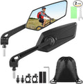 Hestya 2 Pack Bike Mirrors 360° Adjustable Rotatable Bike Handlebar Rear View Mirror Safety Bicycle Rearview Glass with Universal Fit Accessories for Motorcycle Handlebars